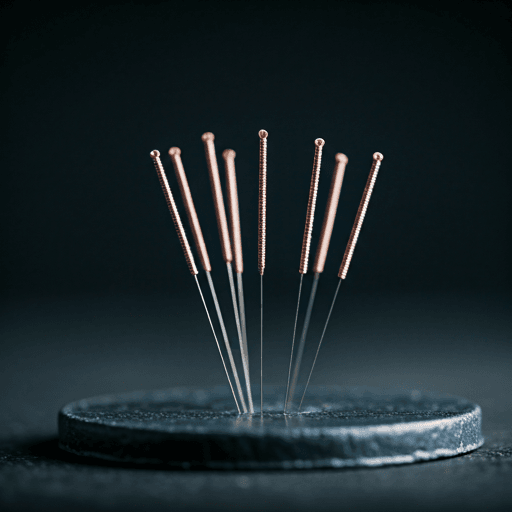 Close-up of acupuncture needles for fertility treatment in Newcastle City Centre Close-up of acupuncture needles for fertility treatment in Newcastle City Centre
